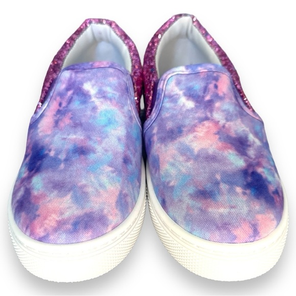Bocca Other - Bocca - Girls Slip on Sneakers Purple Sparkly Canvas Shoes Size 13 - NWOB
